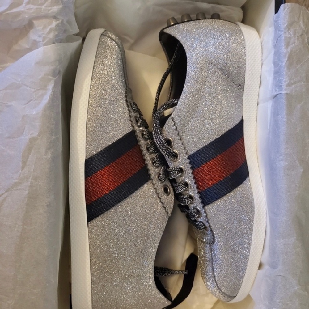 Gucci glitter sneakers